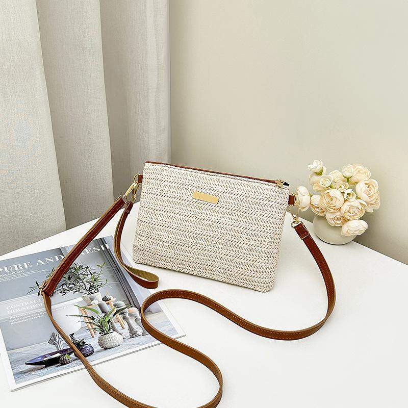 

Нишевая сумка женская новая плетеная сумка через плечо, модная соломенная сумка