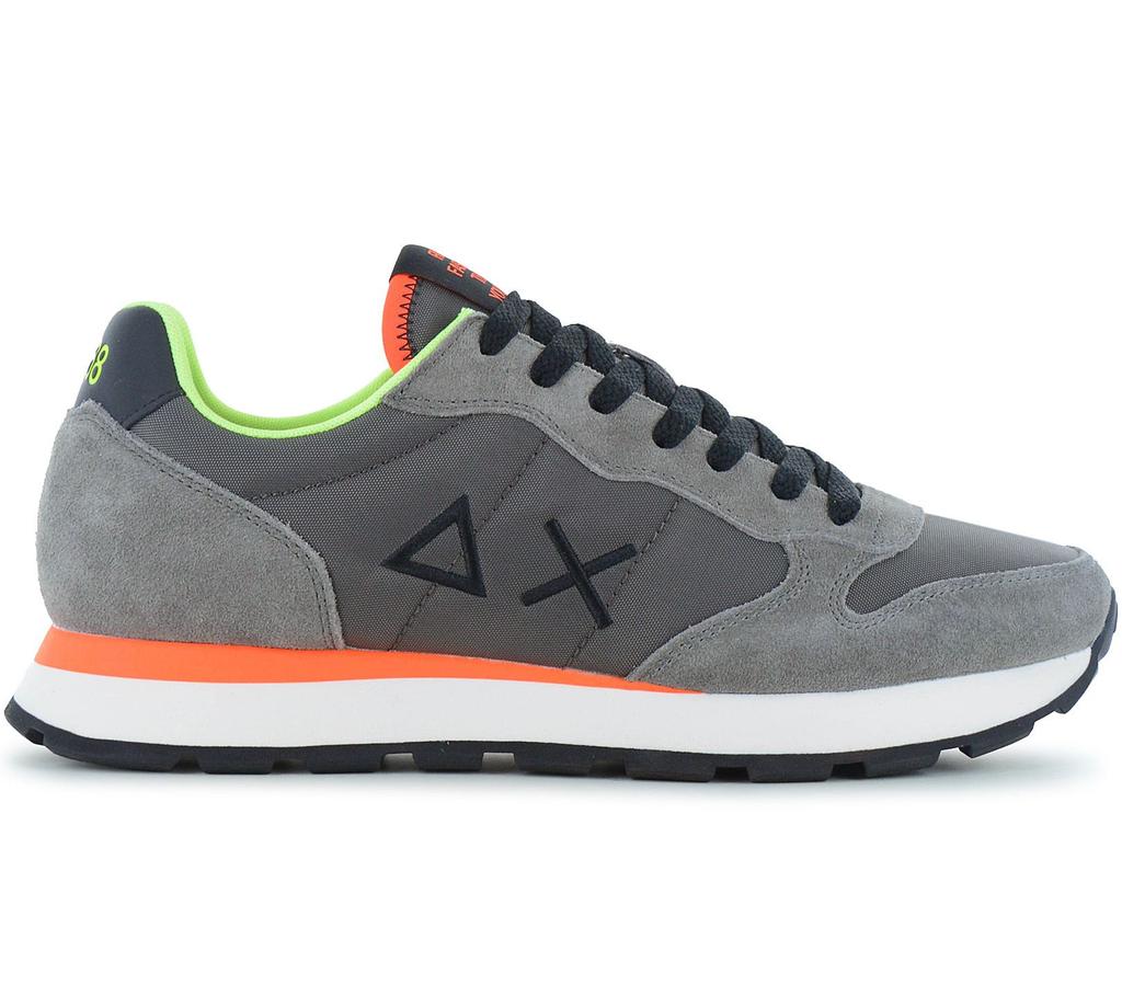 SUN68 Tom Fluo - Herren Sneakers Schuhe Grau Z36102-99 ORIGINAL