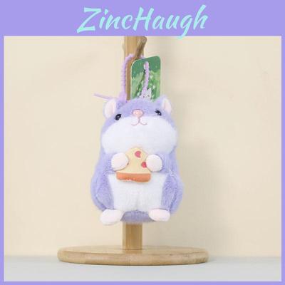 Cartoon Hamster Plush Pendant With Soft Fabric For Backpack Decor And Gift