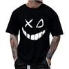 Mens Novelty Shirts Graffiti Short Sleeve Tees Vintage Hip Hop T-Shirt Hipster Crewneck Tshirt Holiday Clothes
