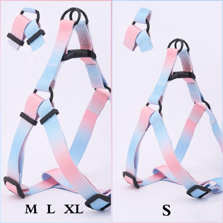 Dogs Harness & Leash Colorful Small Medium Dog Chest Belt Colorful Harness Rope