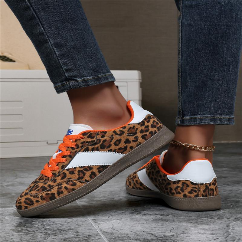 Leopard Print Shoes Woman Retro Trainers Casual Sneakers Women Trends 2025 Women's Skateboard Shoes Designer zapatillas de mujer