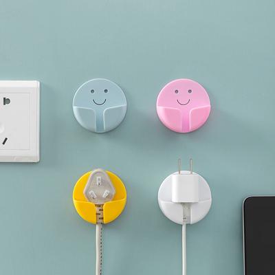 No-drill Smile Plug Viscose Hook for Kitchen Wall-mounted Cord Organization