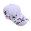 Baseballmütze mit Pfirsichblütenstickerei für den Sommer im koreanischen Stil für Damen, Freizeitmütze mit Entenzunge, Sonnenschutzkappe, Sonnenschirmhut