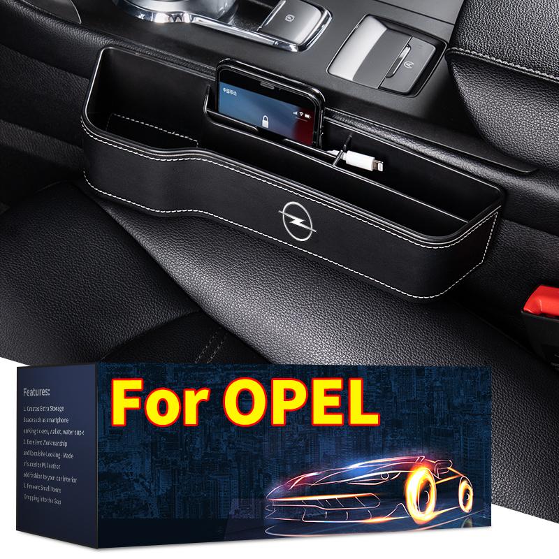 Car Seat Crevice Storage Box Seat Gap Slit Pocket Catcher Organizer For Opel Insignia