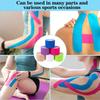 6 Rollen Kinesio-Taping Wasserdichtes Sporttape Atmungsaktives Elastisches Sport-Physio-Tape Für Muskel Ellenbogen Knie Schulter Knöchel Pai