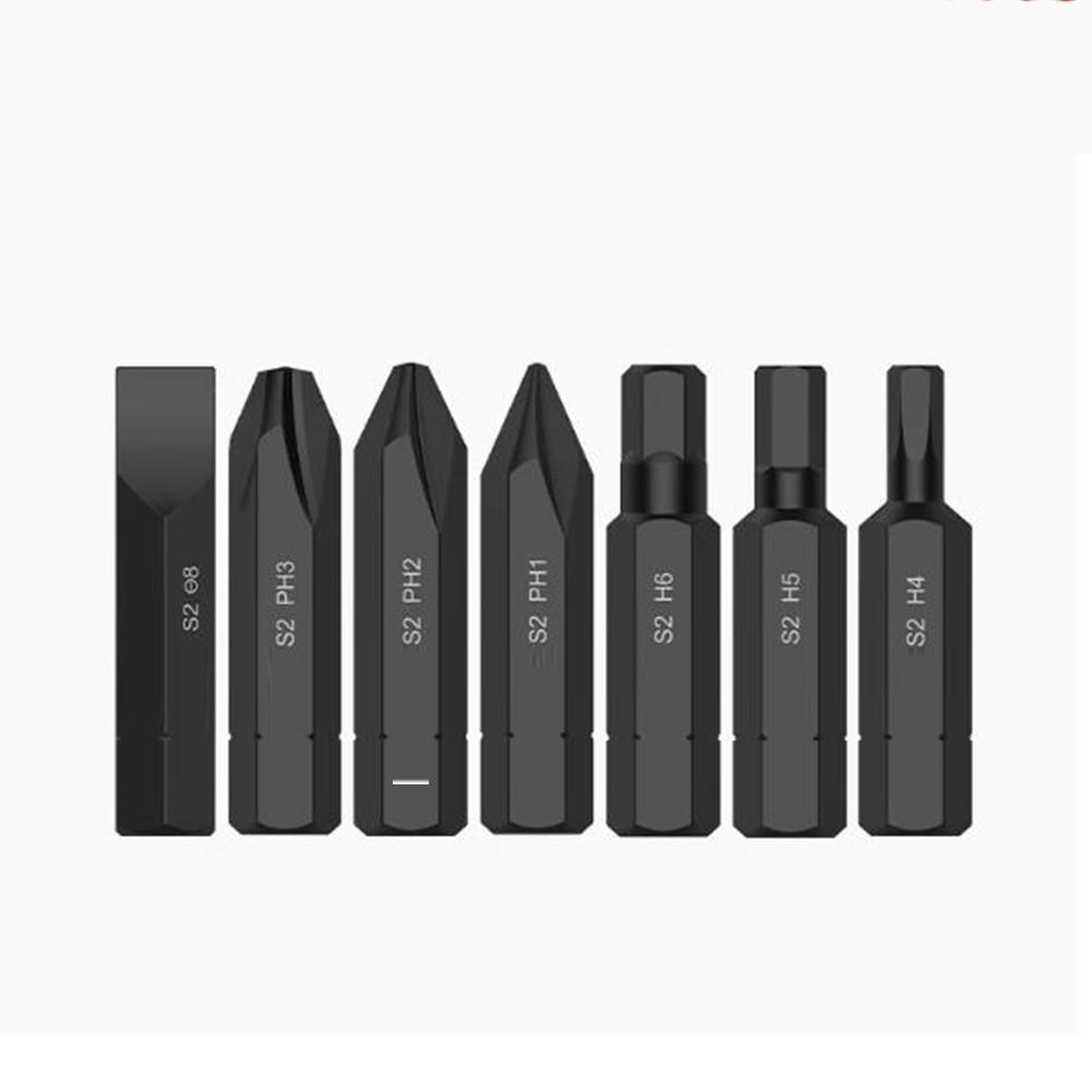 For Impact Screwdriver Bits Set 8mm Hex Shank PH1 PH2 PH3 H4 H5 H6 7pcs