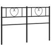 Replacement Headboard Metal Black 120 Cm