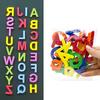 Magnetisk inlärning alfabetet Bokstäver Plast Kylskåpsdekaler Småbarn Barn lär sig stavning Räkna Pedagogiska leksaker