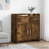 Sideboard Smoked Oak 75 X 36 X 80 Cm Wood Based Panel