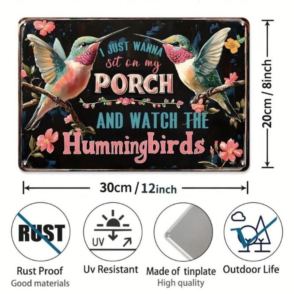 Decorative Metal Wall Sign 20x30cm Tin Sign Vintage Art