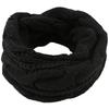 Cachecol Quente de Inverno Para Mulheres À Prova de Vento Elegante Cor Sólida Cachecóis Para Clima Frio Quente Malha Inverno Cachecóis de Laço Circular