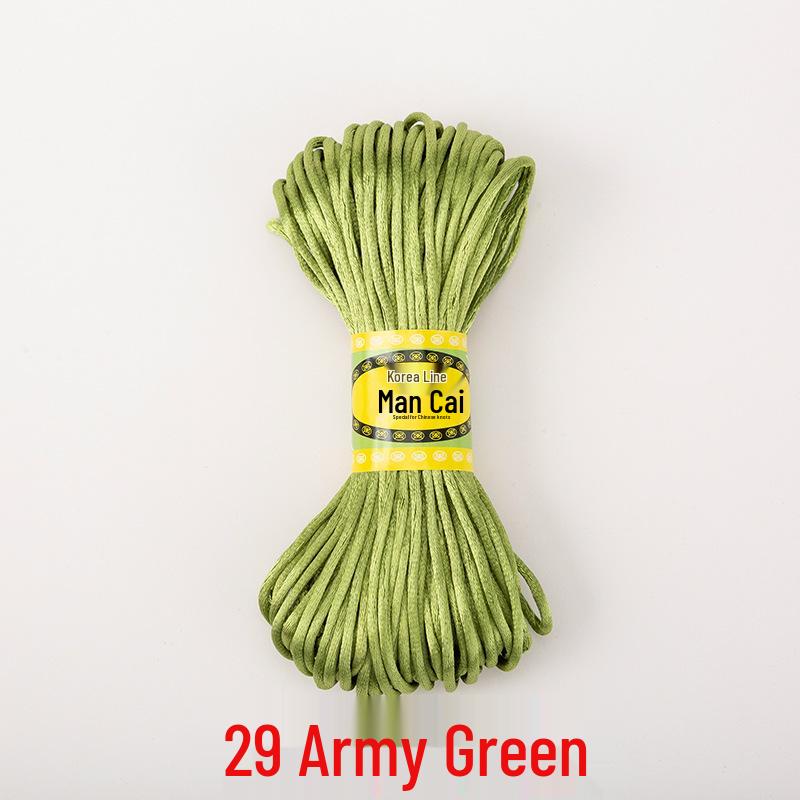 Korean Jade and Chinese Knot Weaving Cord - 20 Meters (No. 5 & No. 7)