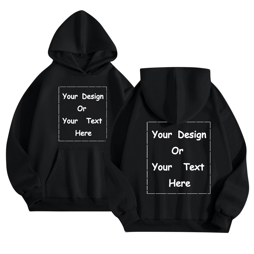 Custom Unisex Color Pullover Hoodie with Pocket and, Loose Fit for Sports and Casual Wear