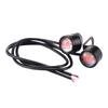 2Pcs Red Motorcycle Waterproof LED Head Light Fog Driving Lamp Lights Parts Accessories