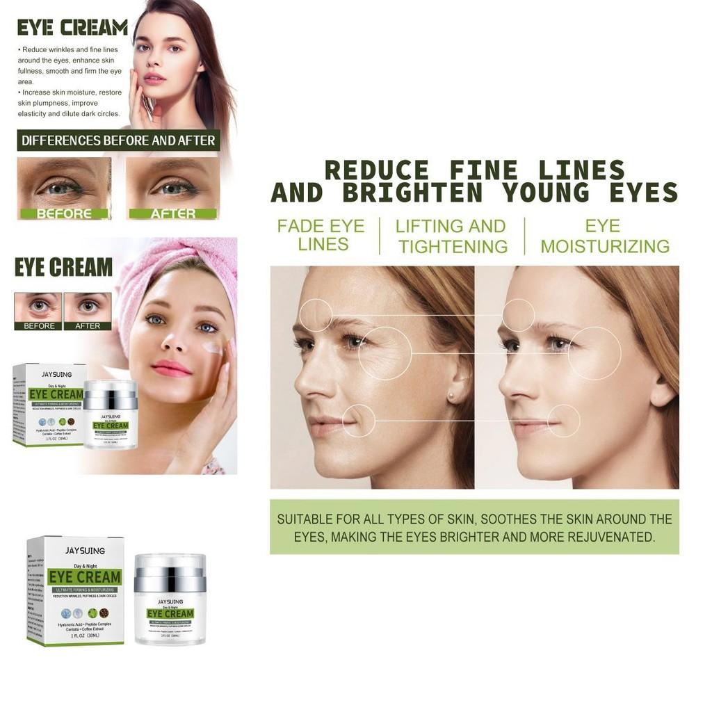 Jaysuing Peptide Repair Eye Cream Hydrating Firming Moisturizing Dark Circle Treatment