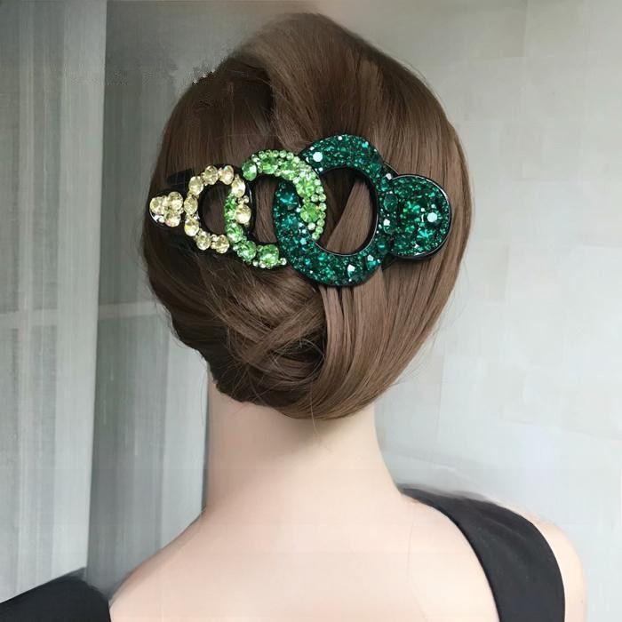 Korean Rhinestone Extra-Large Fashionable Duckbill Hair Clip for Moms