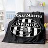 Juventus Customize Text Blanket Multi-purpose Customizable Blanket Soft Warm Cozy Throw For Chair Living Room Bed Nap Four Seasons Multipurpose