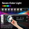 Car MP3 Player 1 DIN Car Radio 7 Colorful Lights Stereos for Car Universal FM Music Radio with Remote Control Bluetooth Hands-free Music Smart Voice
