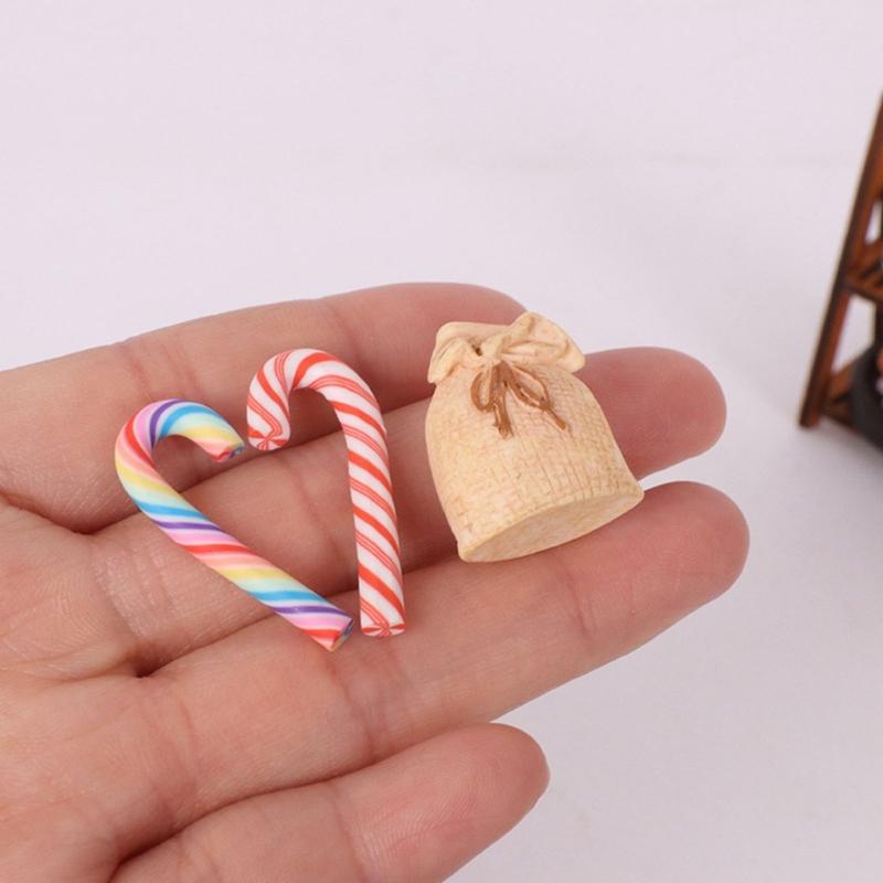 Realistic Dollhouses Candy Display Shelf Pastries Resin Structure Compatible With Miniature Furniture