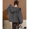 ET BOITE Women's Hooded Casual Short Jacket