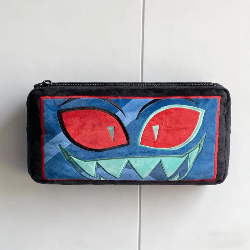 

Hot Hazbin Hotel Vox Plush Doll Bag Pencil Case Coin Purse Cute Anime Peripherals Toy Birthday Christmas Gift in stock