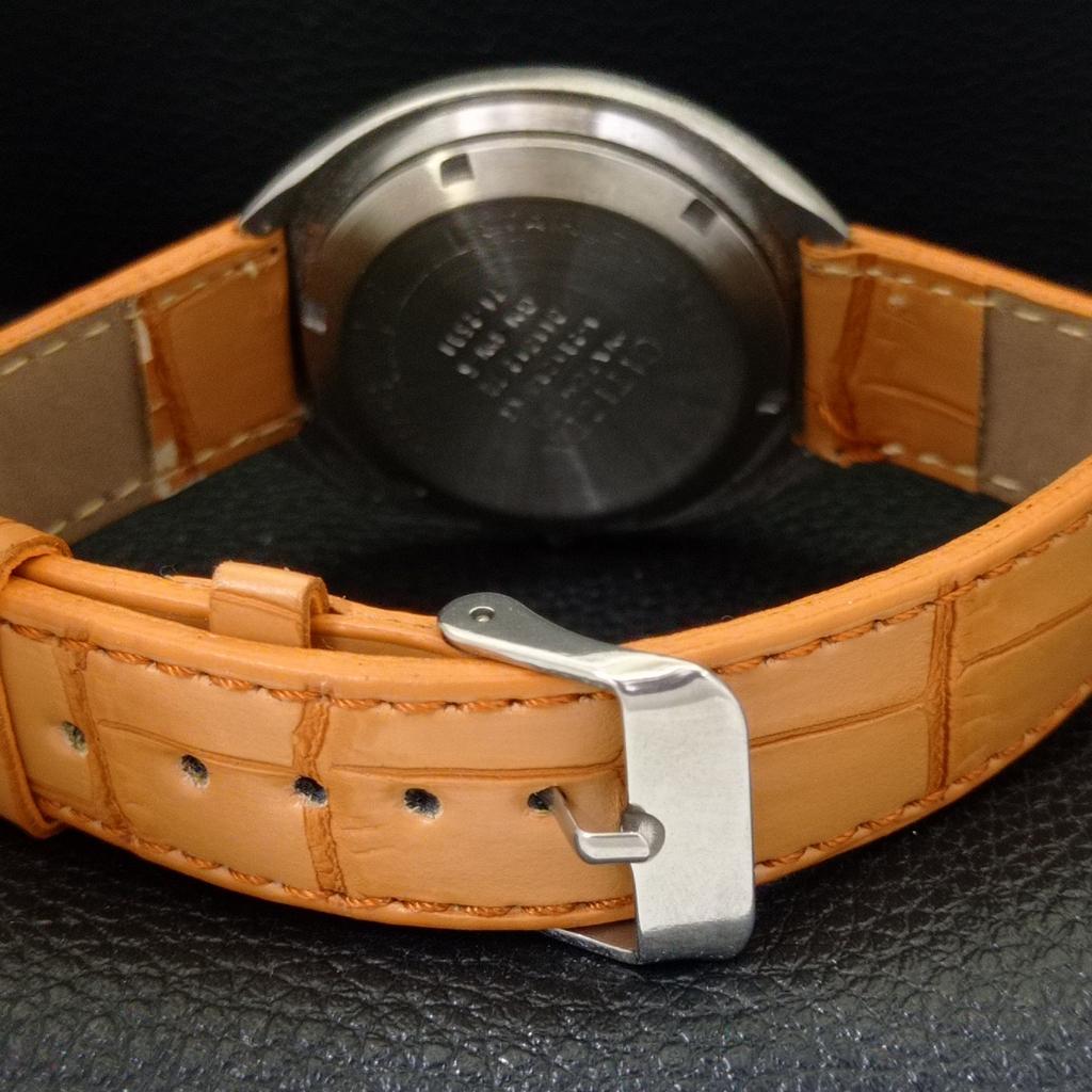 AUTOMATIC VINTAGE CITIZEN 8200 JAPAN MENS GOLDEN COLOR DIAL WATCH a702742-1 R210-a702742