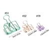 14 Pcs Long Tail Binder Clips Hollow Out Document Clips Metal Wire Clips Stationary Clips for Office