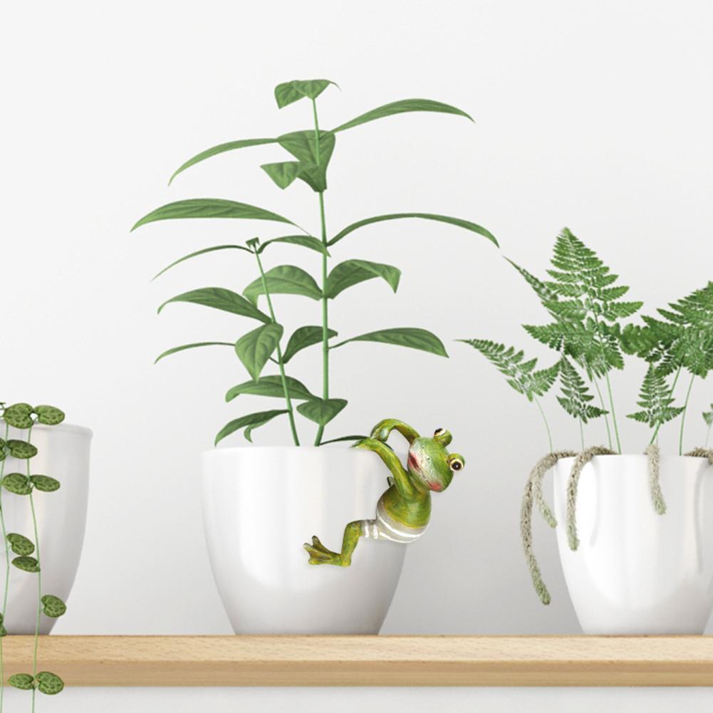 4 Pcs Hanging Frog Ornament Funny Hanging Frog Statue Xmas Gift Cute Frog Figurine Yard Garden Decoration Garden Frog Sculpture China Mainland