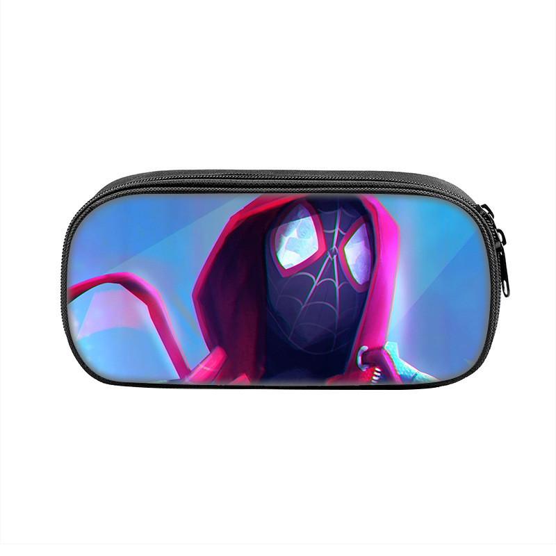 Spider Man Large Capacity Nylon Pencil Case For Students And Kids
