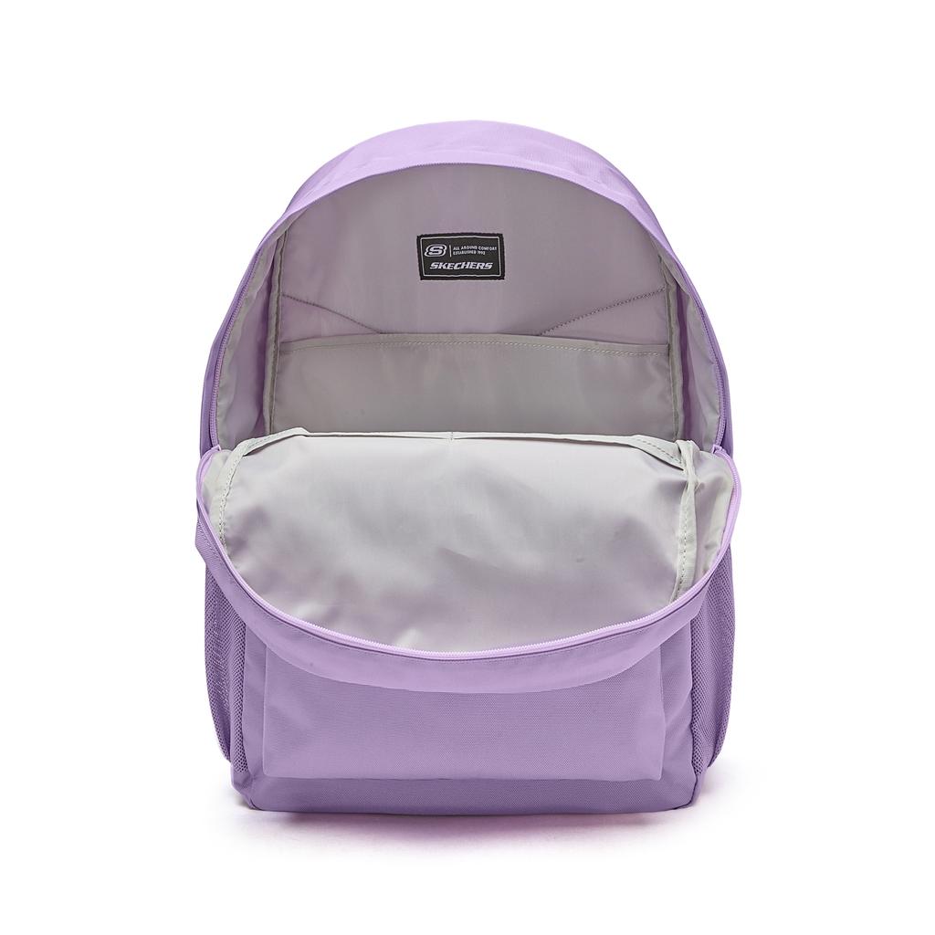 Skechers 18L Brand Logo Zipper Closure Fabric Backpack Unisex Backpack Lavender L324U163-00KC