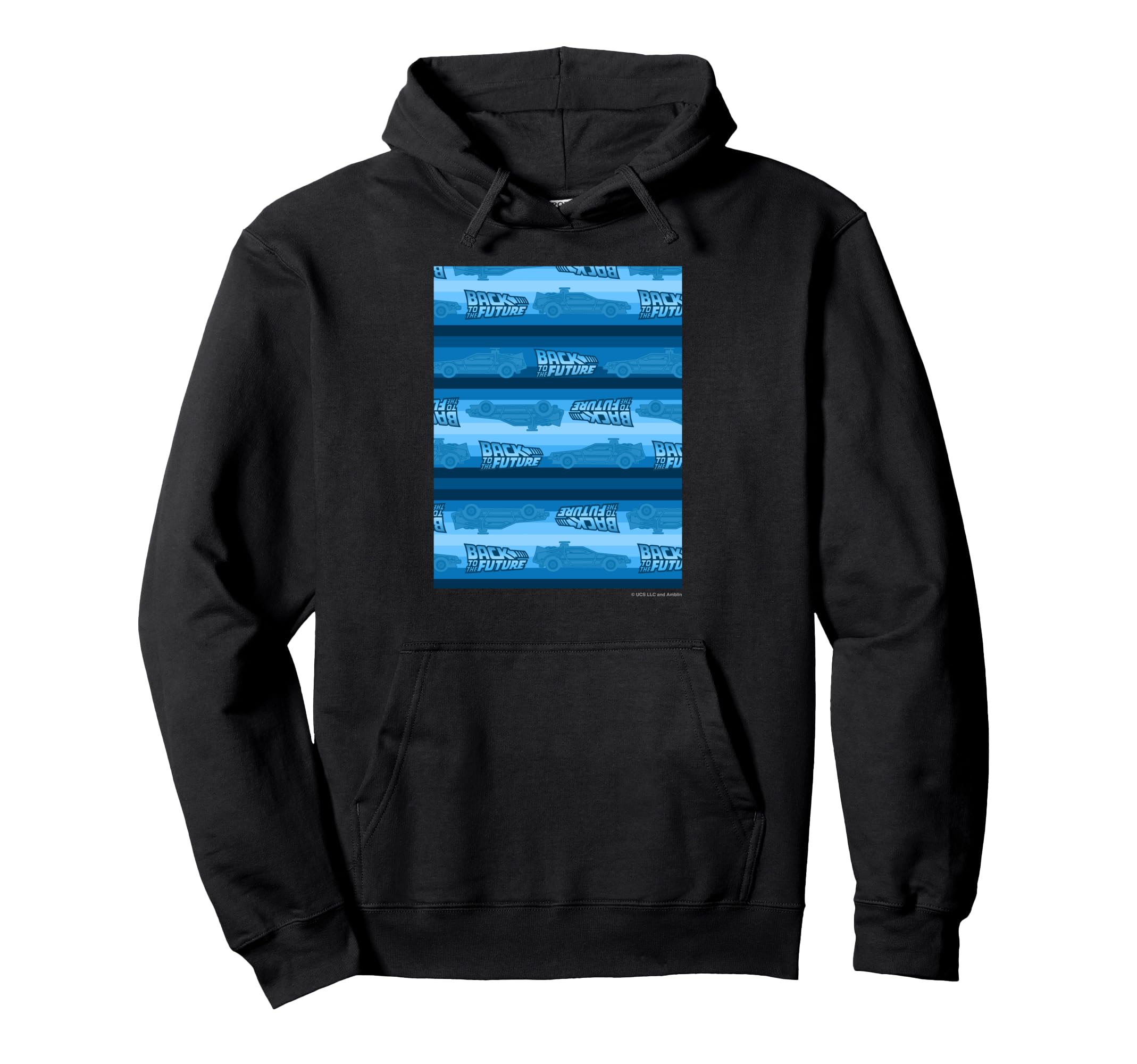 

Back to the Future BORDER PATTERN (BLUE) Hoodie