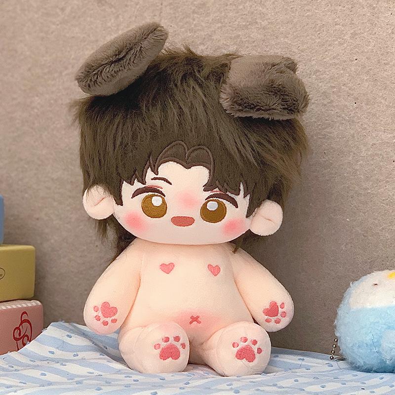 20cm Kawaii Cotton Dolls Anime Plush Stuffed Figure Outside The World Gu Shiye Xia Xiaoyin Doll Wearable Clothing Dress Up Gifts