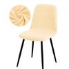 Solid Color Chair Cover Thickened Elastic Minimalist Dining Seat Cover Removable Washable Chair Slipcover Anti-dirty All Season