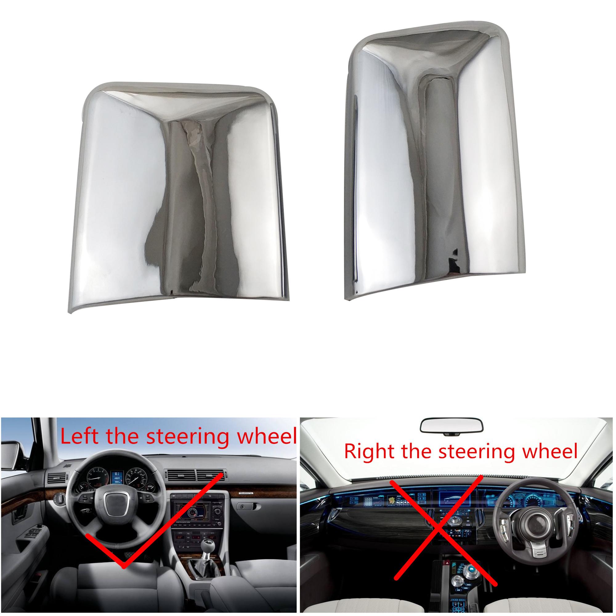 

2pcs Car ABS Chrome Rearview Accessories Plated Trim For Mercedes Benz W124 1984-1996 Door Mirror Cover Left-hand Drive