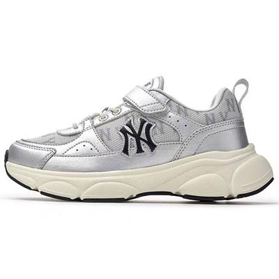 MLB New York Yankees Synthetic Leather Fabric Loose Comfortable Mesh Sports Casual Velcro Non-Slip Breathable Low-Top Running Shoes 7ARNCM15N-50SIS