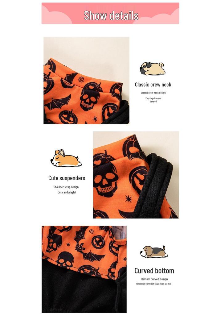 New Halloween Pet Costumes - Dog & Cat Autumn/Winter Dress-up Four-Legged Clothes