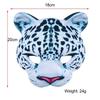 Snow Leopard Mask, Half-Face Costume Prop for Halloween & Carnival Cosplay