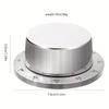 1pc Stainless Steel Chef Timer with Loud Alarm No Batteries Needed, Magnetic Backing, 60Minute Dial for Cooking, Baking, Reading Homework