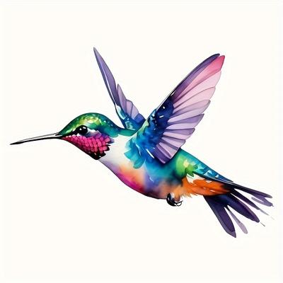 Hummingbird Art Car Stickers Animal Auto Window Bumper Decor Decals for Paint Fishing Boats Skateboards Motorcycles Truck SUV