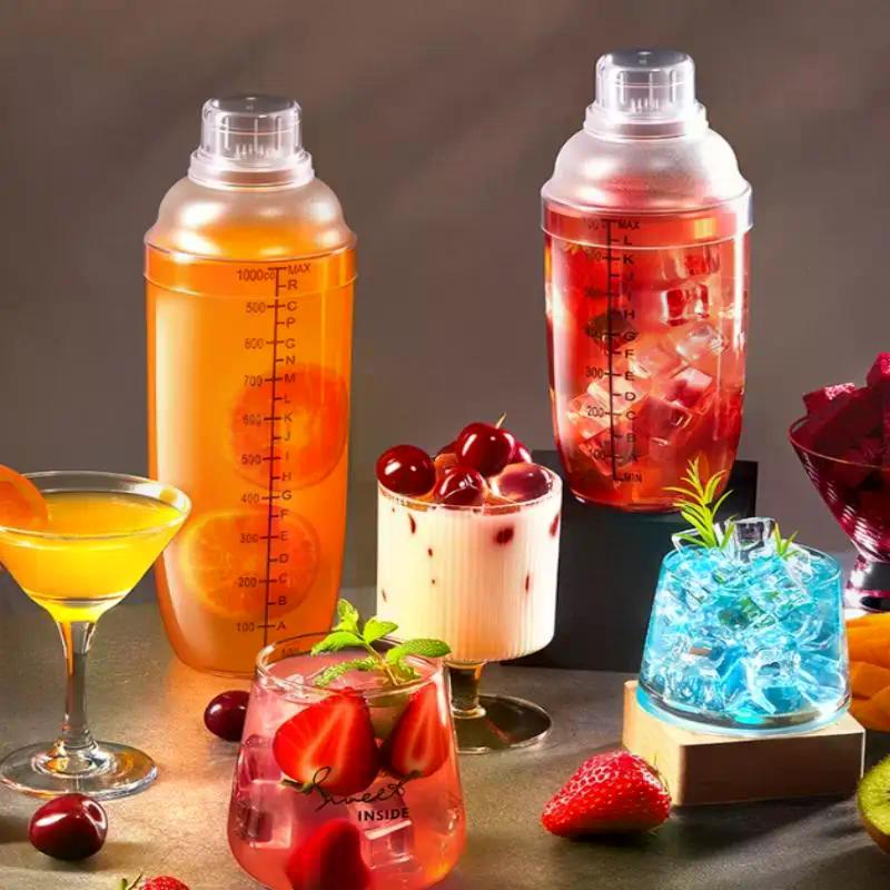 3/5/7Pcs Cocktail Shaker Set Measuring Jigger Drink Mixed Hand Shaker Tools For Bartending And Home Bar