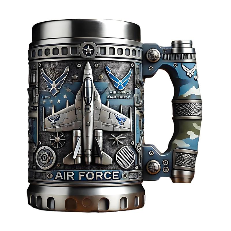 Army-Themed 3D Coffee Mug Unique Military Veteran Tribute Cup Personalized Veteran Ceramic Coffee Cup Funny Gifts For Veterans