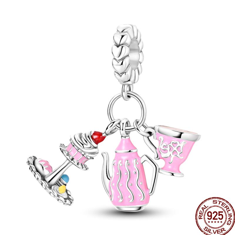 Copper Gourmet Sweets Ice Cream Soda Collection For Pan Original Bracelet Diy Jewelry Gift Birthday Anniversary