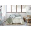 Reversible Duvet Cover "Vickie" Yarn-dyed All Sizes "Cotton Gauze" - 140x200 - Eucalyptus