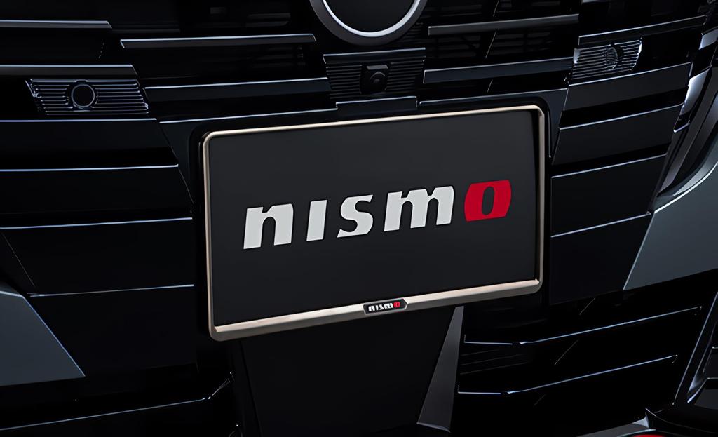 Nismo License Plate Matte Dark Rim, Chrome, KZ620-0A00D