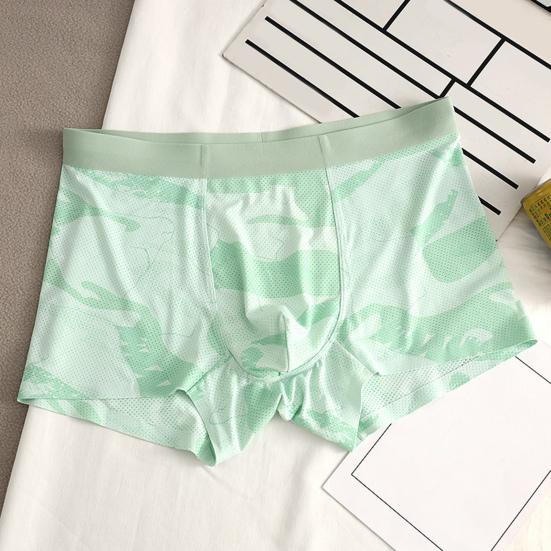 Ropa Interior Bóxer para Hombre Color Sólido U-Convex Calzoncillos Cortos Elásticos de Cintura Media Corte 3D Ajustado Alta Elasticidad Braguitas Uso Diario