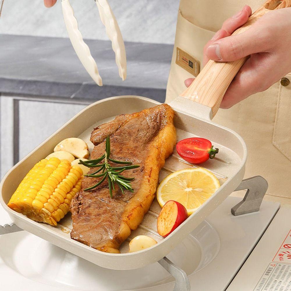 1/2/4 Grids Omelet Pan Nonstick Breakfast Pot Cooking Utensils Pancake Pan  Bacon