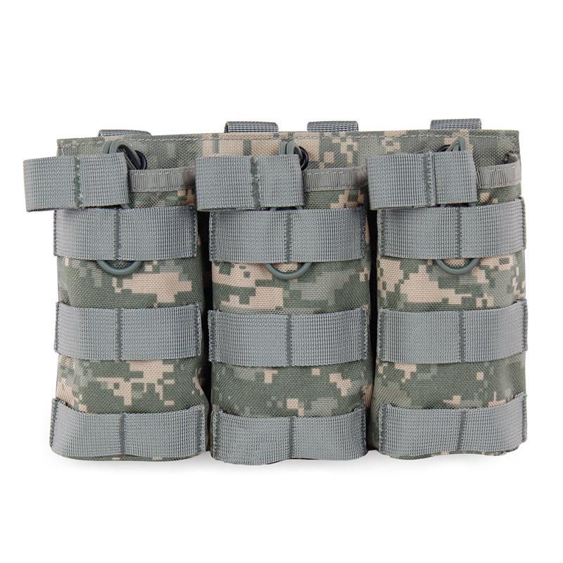Military Fan Tactical Vest Molle Triple Pouch - Multifunctional Accessory & M4 Magazine Pouch