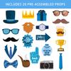 Day Fathers Party Decorations With Paper Photo Props For Event And Celebration