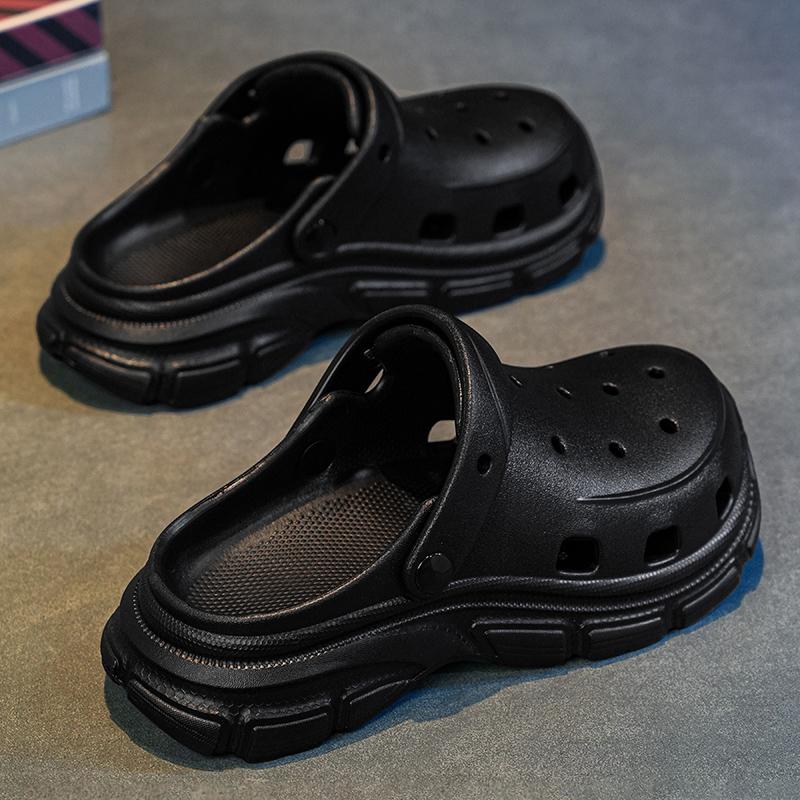 Couple EVA Clog Sandals Lightweight Hollow Beach Garden Shoes Non Slip Summer Slippers Men Women Sizes 36-45 Daily Wear Summer